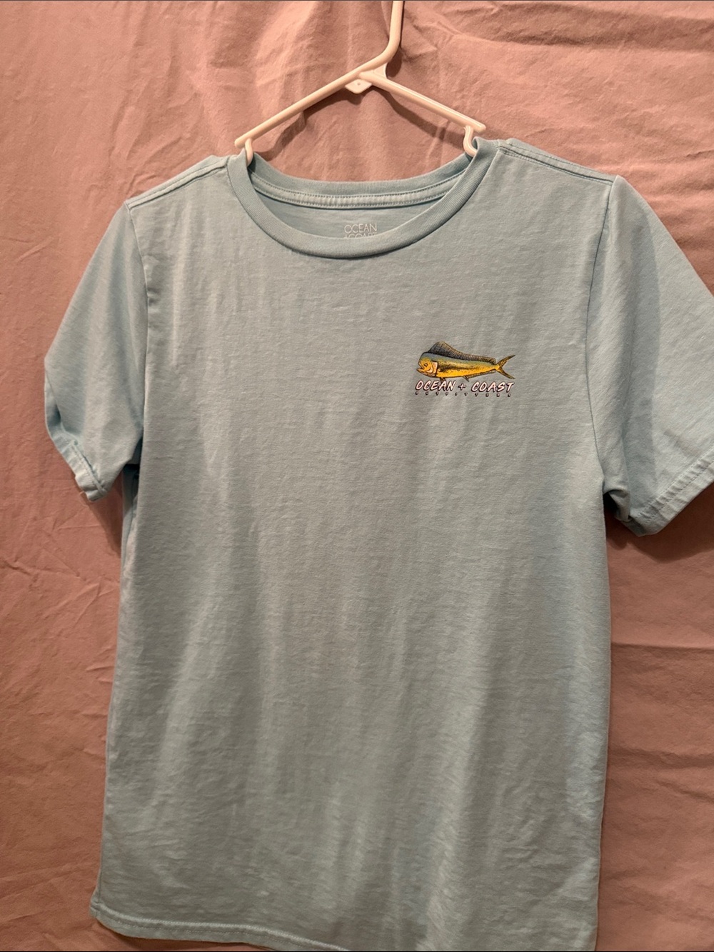 Ocean + Coast Kids Light Blue Short Sleeve Graphic Tee